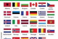 nato countries flags Premium photo