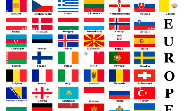 all european country flags