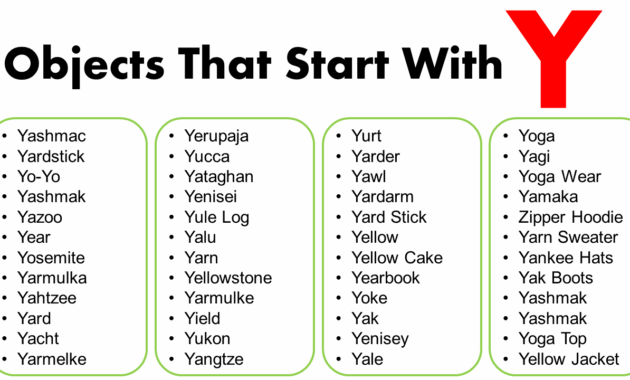 place start with y