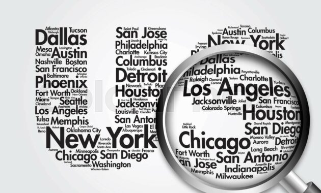 us cities beginning with l