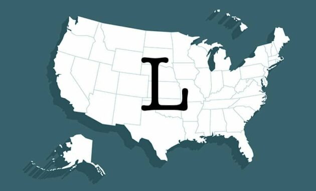 states starting with l