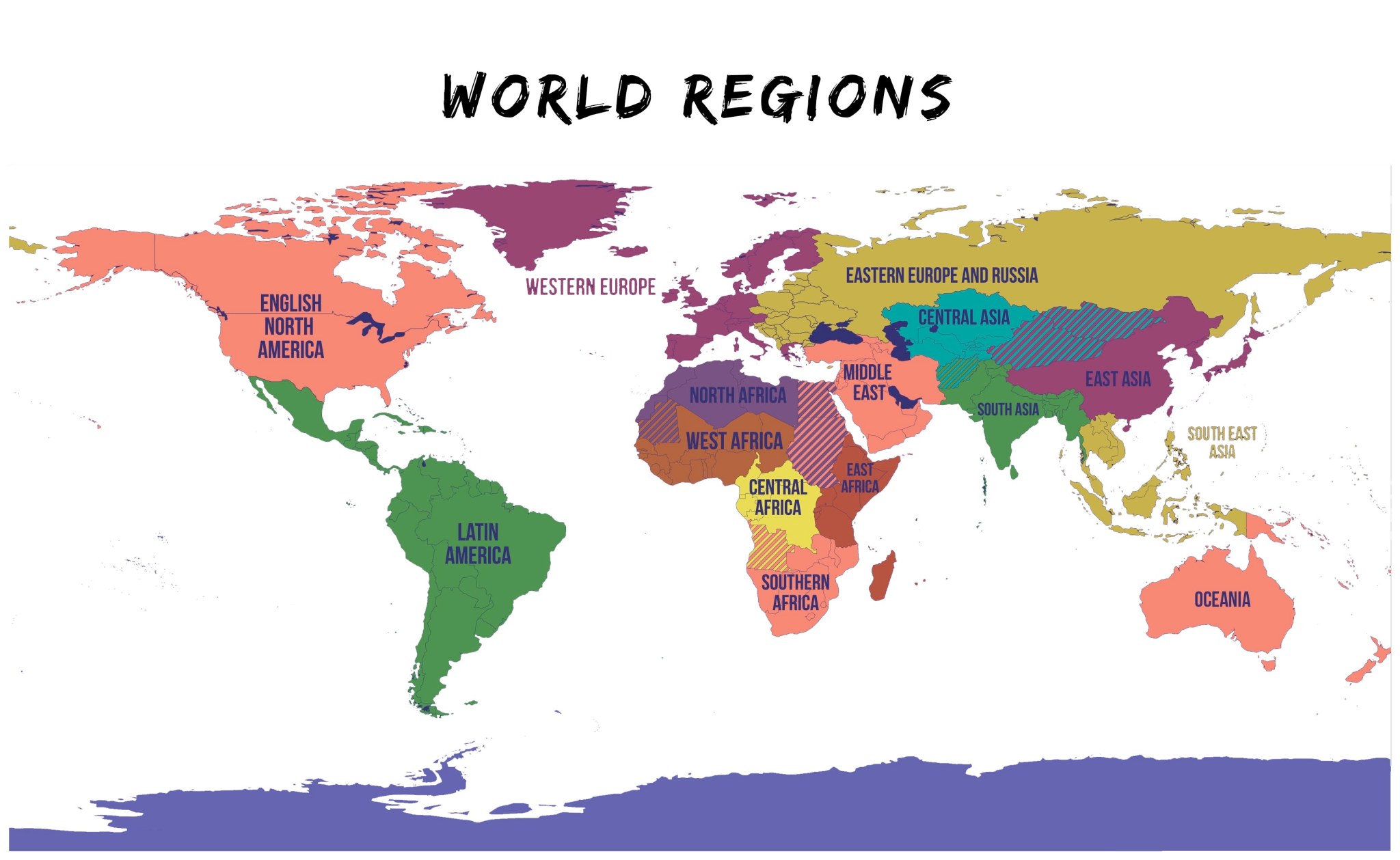 World Regions Map: A General Overview