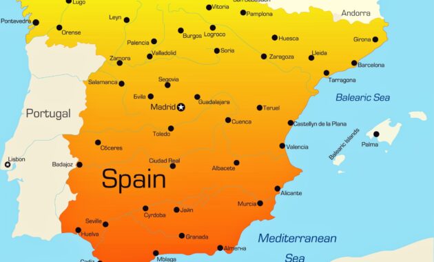 spain cities beginning with m