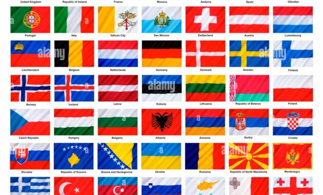 flags of countries in europe