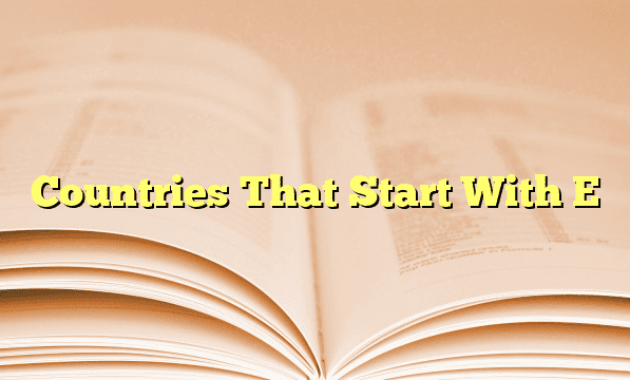 is there a state that starts with e