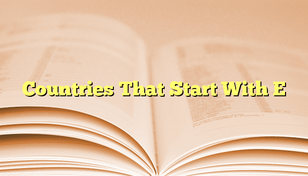 state starts with e
