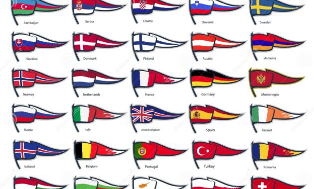 european flags and countries
