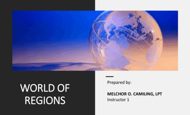 the 10 regions of the world