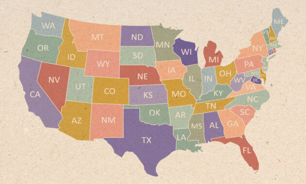 us states starting with e