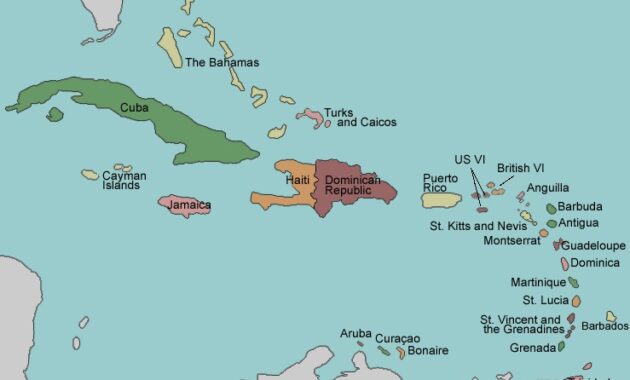list of caribbean countries in alphabetical order